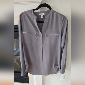 Calvin Klein Charcoal Blouse